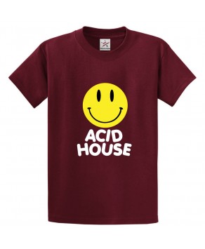 Acid House Classic Unisex Kids and Adults T-Shirt for Music Fans